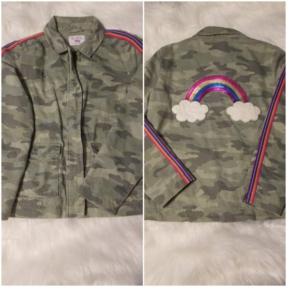 Girls XL/14 Children's Place camo jacket